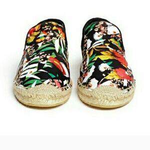 Ash Geo Floral Espadrille Slip-On Shoes